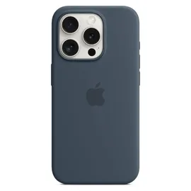 Apple iPhone 15 Silikon Case mit MagSafe blau