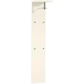MODERANO Garderobenpaneel Gardasee, Chrom, Metall, Holzwerkstoff, 33x167x31 cm, Aufhängemöglichkeit, Garderobe, Garderobenpaneele, Garderobenpaneele
