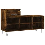 vidaXL Schuhregal Räuchereiche 102x36x60 cm Holzwerkstoff