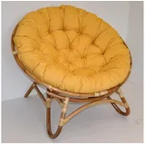 Rattani Rattanstuhl Rattan Papasansessel / Rattansessel, Papasan inkl. Polster