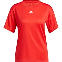 ADIDAS adidas Damen Training 3-Streifen AEROREADY, Rot/Weiß, L