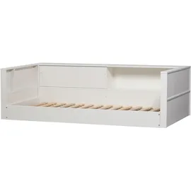 Woood Bettgestell Carter 215 x 118 x 67 cm Kiefer massiv weiß