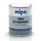 Mipa WBS Betonfarbe - Fussbodenanstrich, seidenglänzend/ 750 ml,kieselgrau