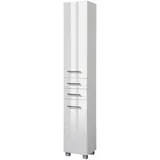 WELLTIME Hochschrank WELLTIME "Trento, verschiedene Ausführungen und Farben", weiß, B:30cm H:180cm T:27cm, MDF, Schränke, Badmöbel, Seitenschrank Breite 30 cm, viel Stauraum, Made in Germany