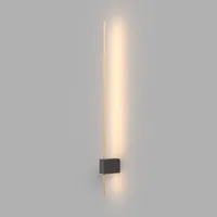 MAYTONI DECORATIVE LIGHTING Maytoni LED-Wandleuchte Pars, 62,3 cm, schwarz/gold,