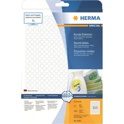 HERMA Special - Papier - matt - selbstklebend, entfernbarer Klebstoff - weiß - 1