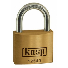 KASP K12540A1 Vorhängeschloss 40 mm gleichschließend Goldgelb Schlüsselschloss