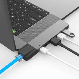 Hyper HyperDrive NET 6-in-2 USB-C Hub - Grau