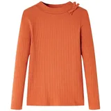 vidaXL Kinder-Langarmshirt Dunkelorange 104