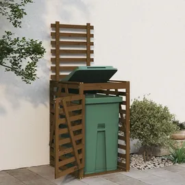 vidaXL Mülltonnenbox 84 x 90 x 128,5 cm honigbraun