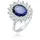 Elli Ring Glamour dunkelblau | Silber