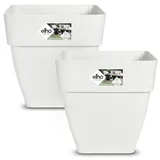 Gardebruk Blumentopf 2er-Set Weiß 36x36x35cm 30L