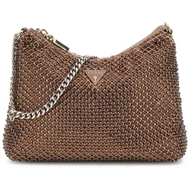 GUESS Schultertasche Zalina Top Zip Shoulder Bag Bronze