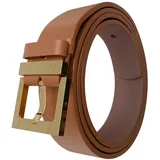 KMISSO Damengürtel Leder 110 cm braun