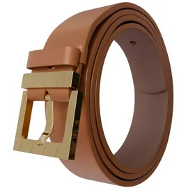 KMISSO Damengürtel Leder 110 cm braun