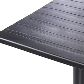 Beliani Bartisch 60 x 60 x 111 cm Schwarz