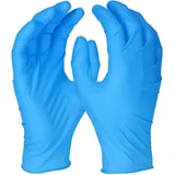 PRO FIT by Fitzner Einweghandschuhe aus Nitril, Einmalhandschuhe, Nitrilhandschuhe - Blau (100, Stück) Chemikalienschutz, Lebensmittel zugelassen, sicher und reißfest blau S/7