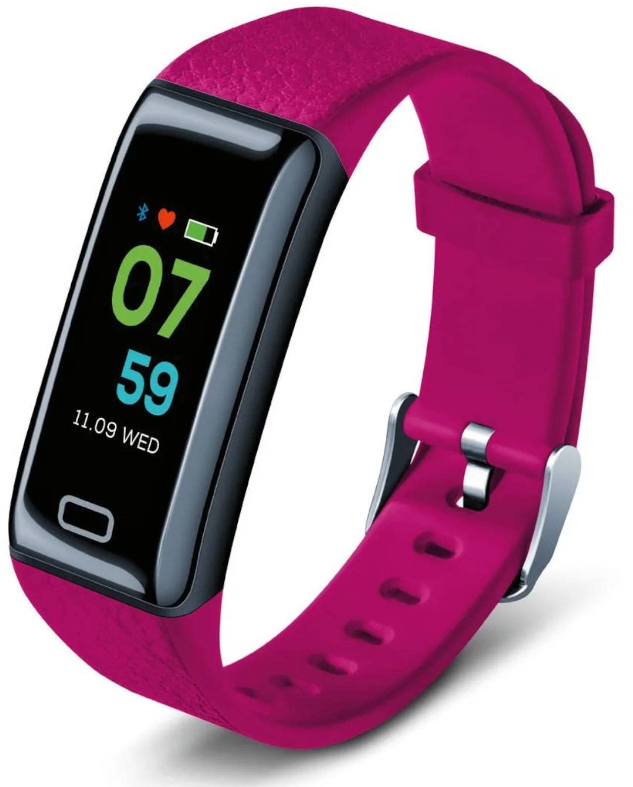 Fitness Armband Aktivitätssensor Pulsmesser Schritte Kalorien SAS 88 Pink