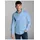 TRIGEMA Poloshirt "TRIGEMA Business-Hemd aus DELUXE-Single-Jersey", Herren, Gr. XL, blau (horizont), Single Jersey, 100% Baumwolle, lang, ohne Ausschnitt, Shirts