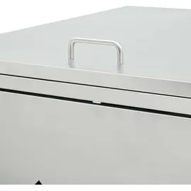 vidaXL Mülltonnenbox 240 l silber