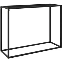 vidaXL Konsolentisch 100x35x75 cm schwarz