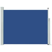 vidaXL Seitenmarkise 140 x 500 cm Blau Polyester
