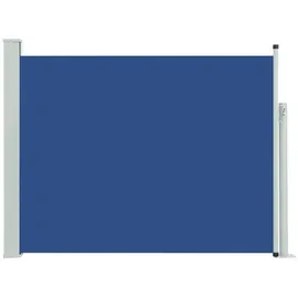 vidaXL Seitenmarkise 140 x 500 cm Blau Polyester