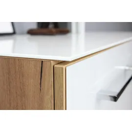 Germania Büromöbel-Set "GW-Monteria", weiß (eiche, weiß), Holzwerkstoff Metall, Holzwerkstoff, Metall, Arbeitsmöbel-Sets, Büromöbel-Set