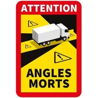 Menbaa Attention Angles Morts!" Lkw selbstkleben
