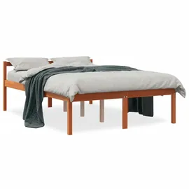 vidaXL Seniorenbett 120 x 190 cm Wachsbraun