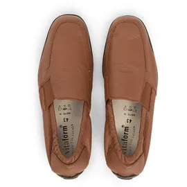 VITAFORM Hirschleder Slipper Herren Cognac 44