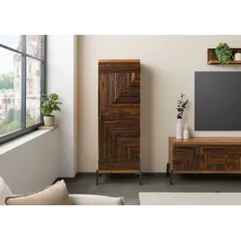 MASSIVMOEBEL24.DE Schrank Altholz 60x40x180 natur lackiert LYON 171