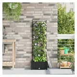 vidaXL Garten-Pflanzgefäß 40 x 40 x 125,5 cm Schwarz