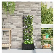 vidaXL Garten-Pflanzgefäß 40 x 40 x 125,5 cm Schwarz