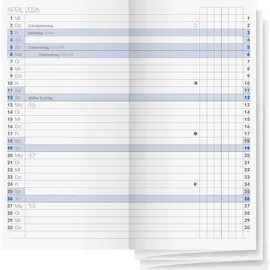 Brunnen Ersatzkalendarium 740 für Faltkalender 7,8x15,3cm 1 Monat/2 Seiten 2026.
