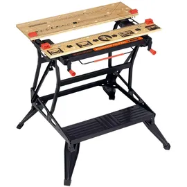 Black & Decker Werkbank Holz/Metall 74 x 25 cm schwarz/braun