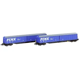 HOBBYTRAIN 2er Set Schiebewandwagen Habis Pimk Rail Ep.VI N