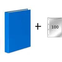 Livepac Office Ringbuch DIN A5, 4-Ring, hellblau, 3 Stück