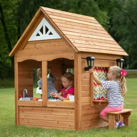 Backyard Discovery Spielhaus Aspen Holz Braun/Weiß