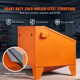 Vevor Sandstrahlkabine Aluminium/Stahl 151 L orange