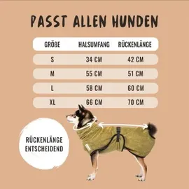 rudelkoenig Hundebademantel – schnelltrocknend & saugstark S
