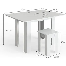 Vicco Roman 2-tlg. weiß