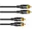Cinch-Kabel 0 5 m Schwarz/Gold