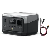 EF ECOFLOW RIVER 2 mit XT60 Kabel 3.5M 256Wh Tragbare Powerstation, Solargenerator mit LiFeP04, Schnellladung in 1 Stunde, bis zu 600W Leistung, Balkonkraft für Camping/Wohnmobile/Notstrom