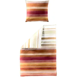 Traumschlaf Tilburg Gestreift Orange 135 x 200 cm + 80 x 80 cm