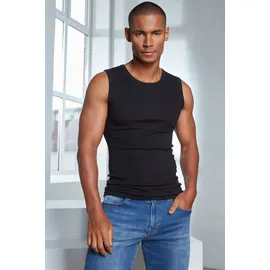 H.I.S. Muscleshirt H.I.S, Jungen, Gr. 6L, schwarz, Feinripp, Obermaterial: 100% Baumwolle, unifarben, Basic, figurbetont normal, Rundhals, eingefasste Kante, Shirts, aus weicher Feinripp-Qualität