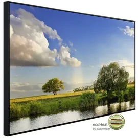 Papermoon Infrarotheizung Flussbaumlandschaft 600 W bunt