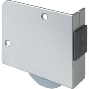 BS Rollen Kastenrolle G93, Ø 50mm ohne Feststeller zum Anschrauben TPR, grau