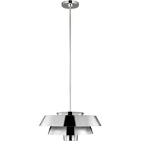 Elstead Lighting Brisbin 1-flg. 60 cm rund poliertes Nickel