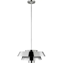 Elstead Lighting Brisbin 1-flg. 60 cm rund poliertes Nickel